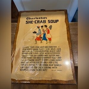 Vintage She Crab Soup Print Gaillard Originals